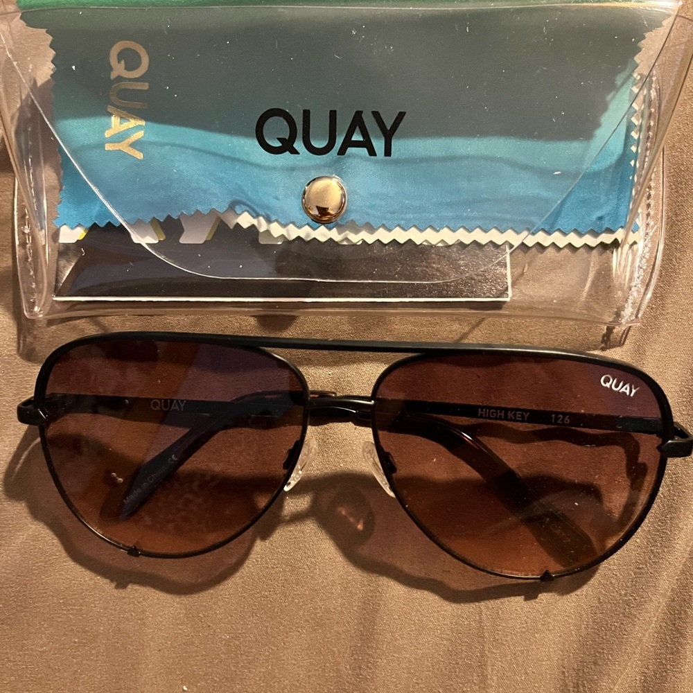Quay Australia High Key 62mm aviator sunglasses.